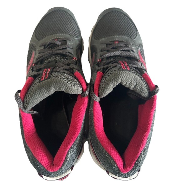 Saucony Womens 8.5 Grid Raptor TR 2 S15427-5 Gray Pink Running Shoes Sneakers - Picture 7 of 12
